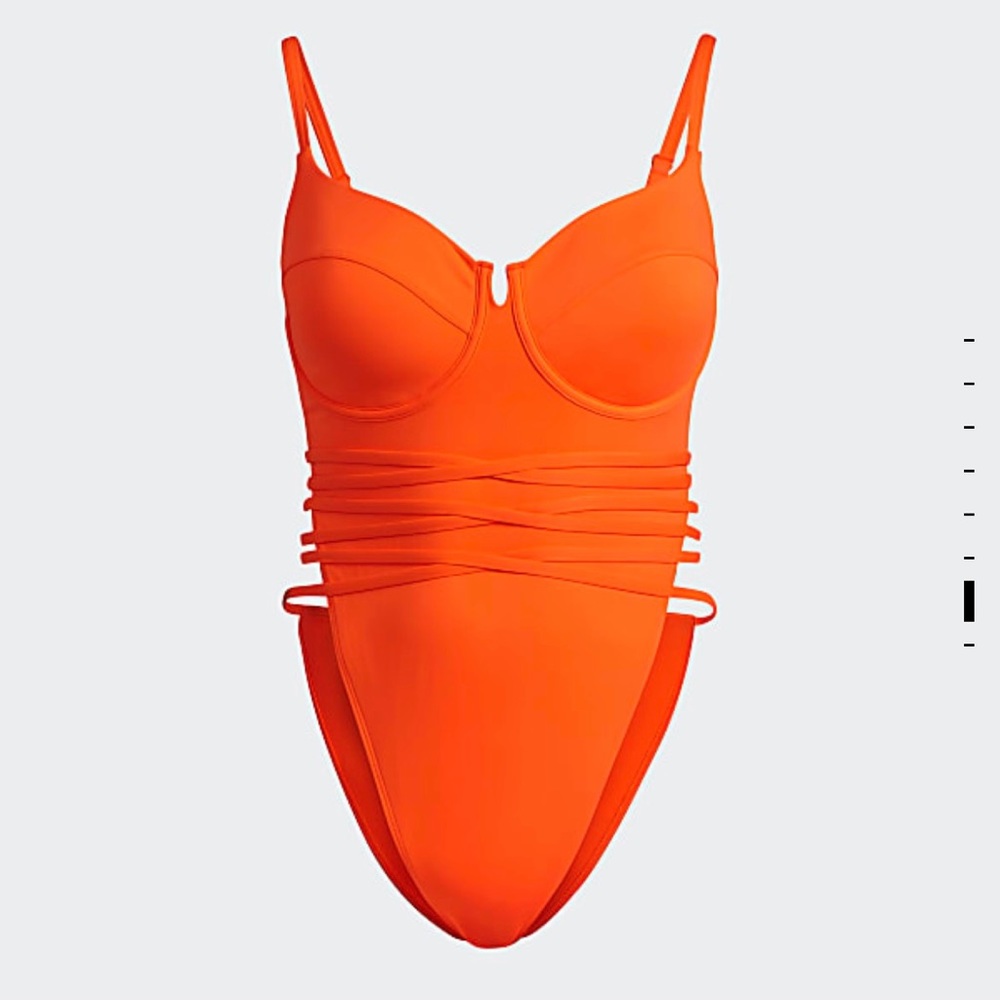NWT IVY PARK Spaghetti Strap 1 piece Swimsuit